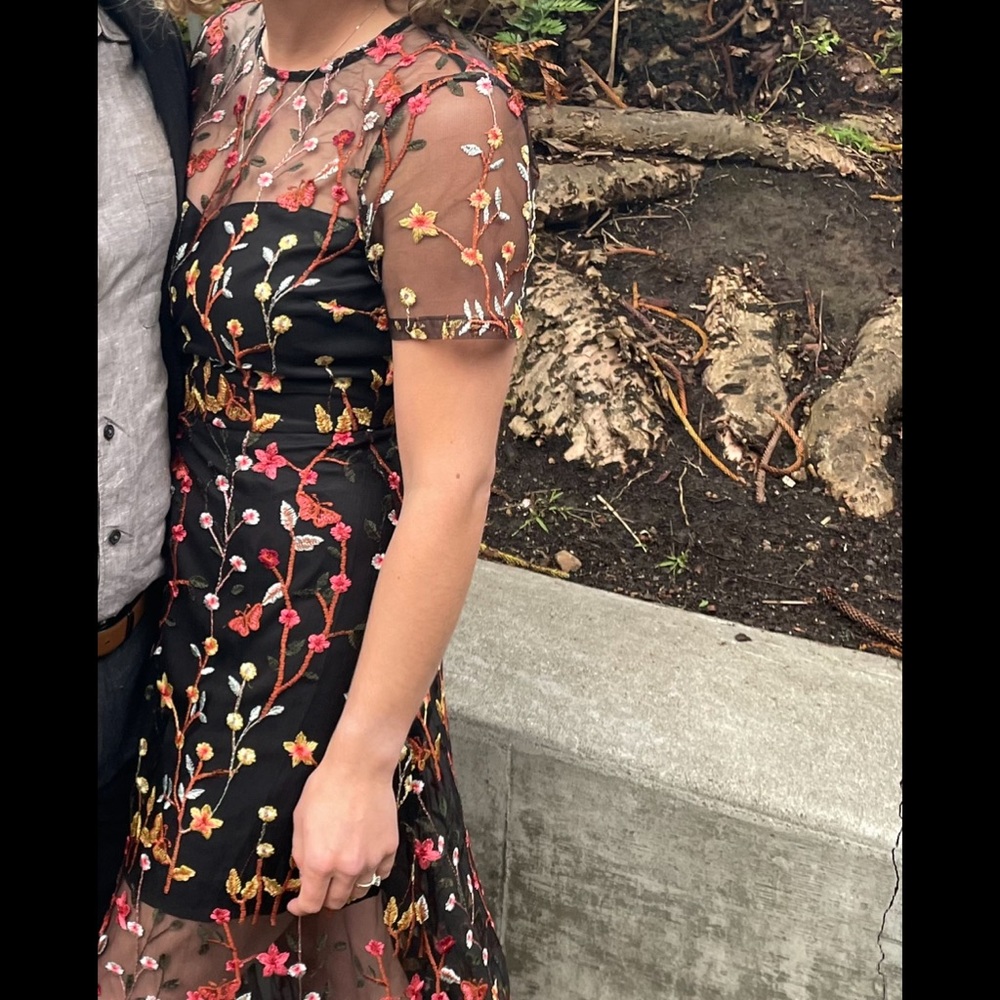 Endless Rose embroidered maxi dress- basically new